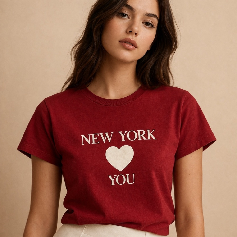 Forever 21 Red New York Graphic Tee